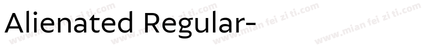 Alienated Regular字体转换